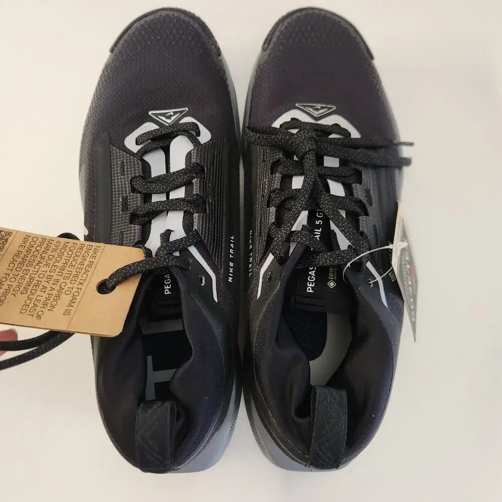 Nike Mens Pegasus Trail 5 Gore-TEX Black/Grey/Grey/Anthracite 10 Medium - Picture 6 of 10